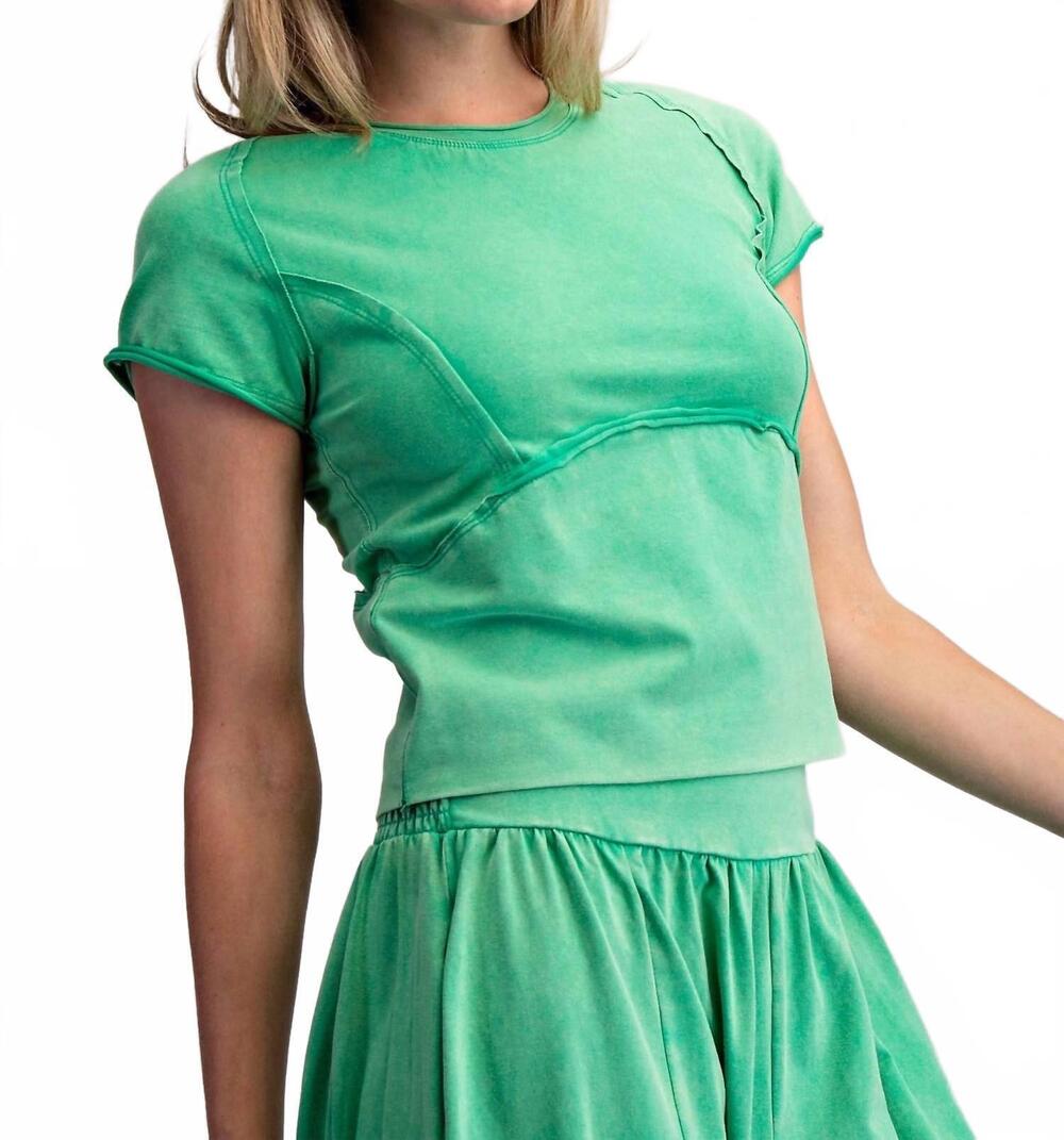 NEW EE:SOME women's catching up top in green